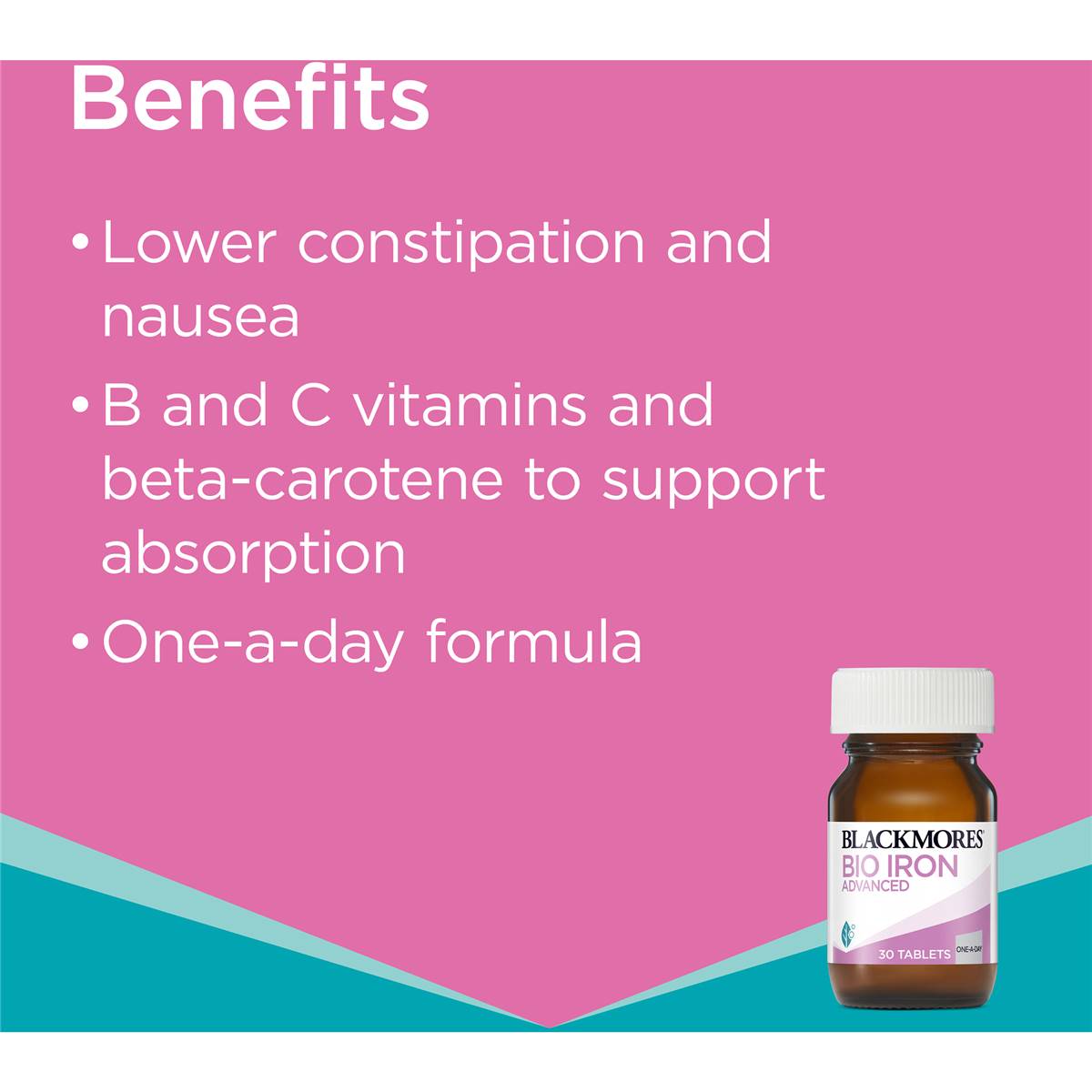 Blackmores Bio Iron Advanced 30 Tablets