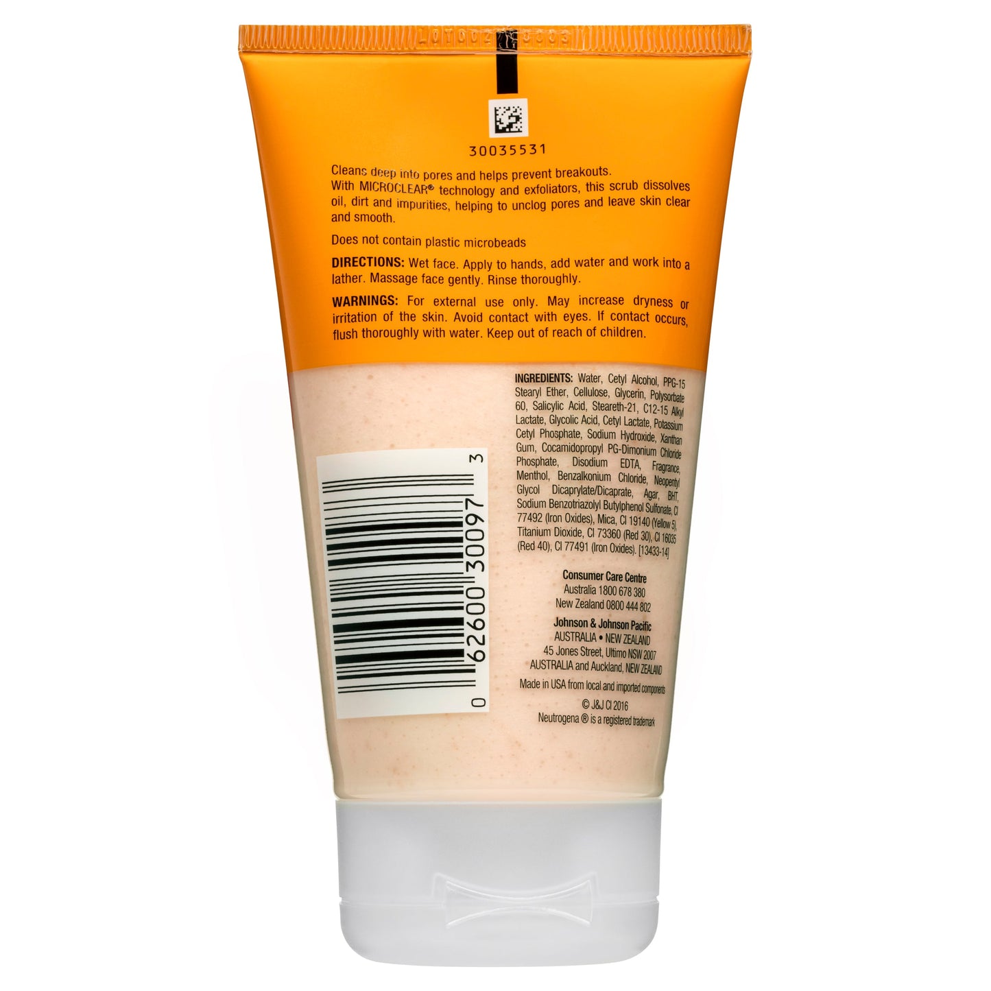 Neutrogena Oil-Free Daily Scrub Acne-Prone Skin 125mL