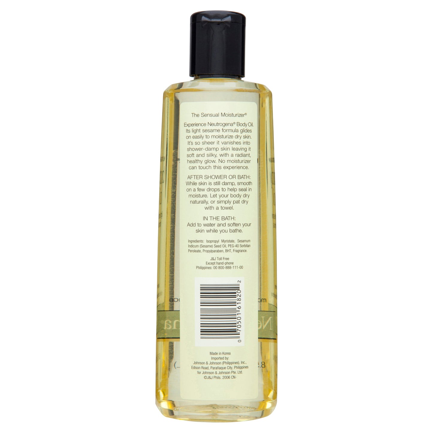 Neutrogena Body Oil Light Sesame 250mL