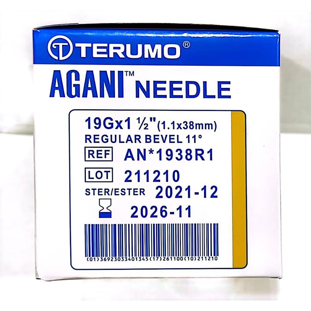 BD Hypodermic Needle 19g X 38mm Box 100