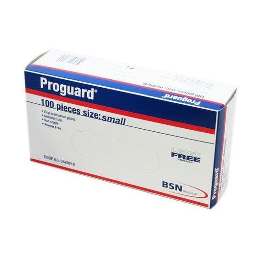Proguard Examination Vinyl Gloves  Small 100PK