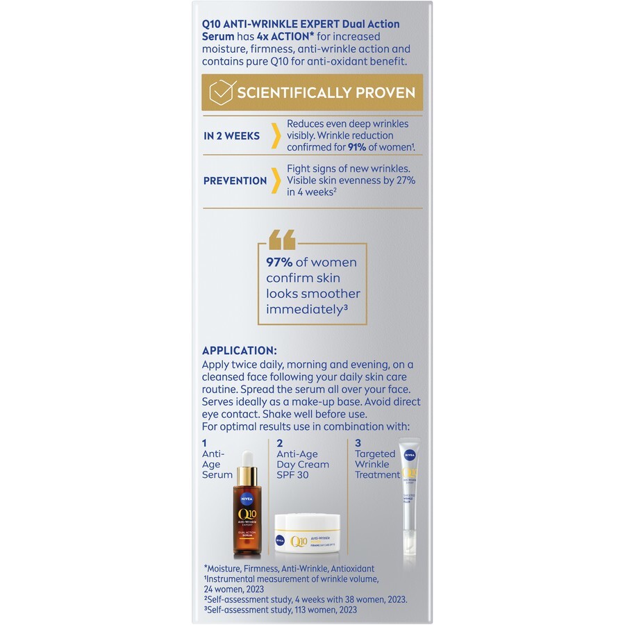 Nivea Q10 Anti-Wrinkle Expert Dual Action Serum 30ml