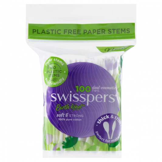 Swisspers Dual Cosmetic Tips Paper Stems 100 Pack