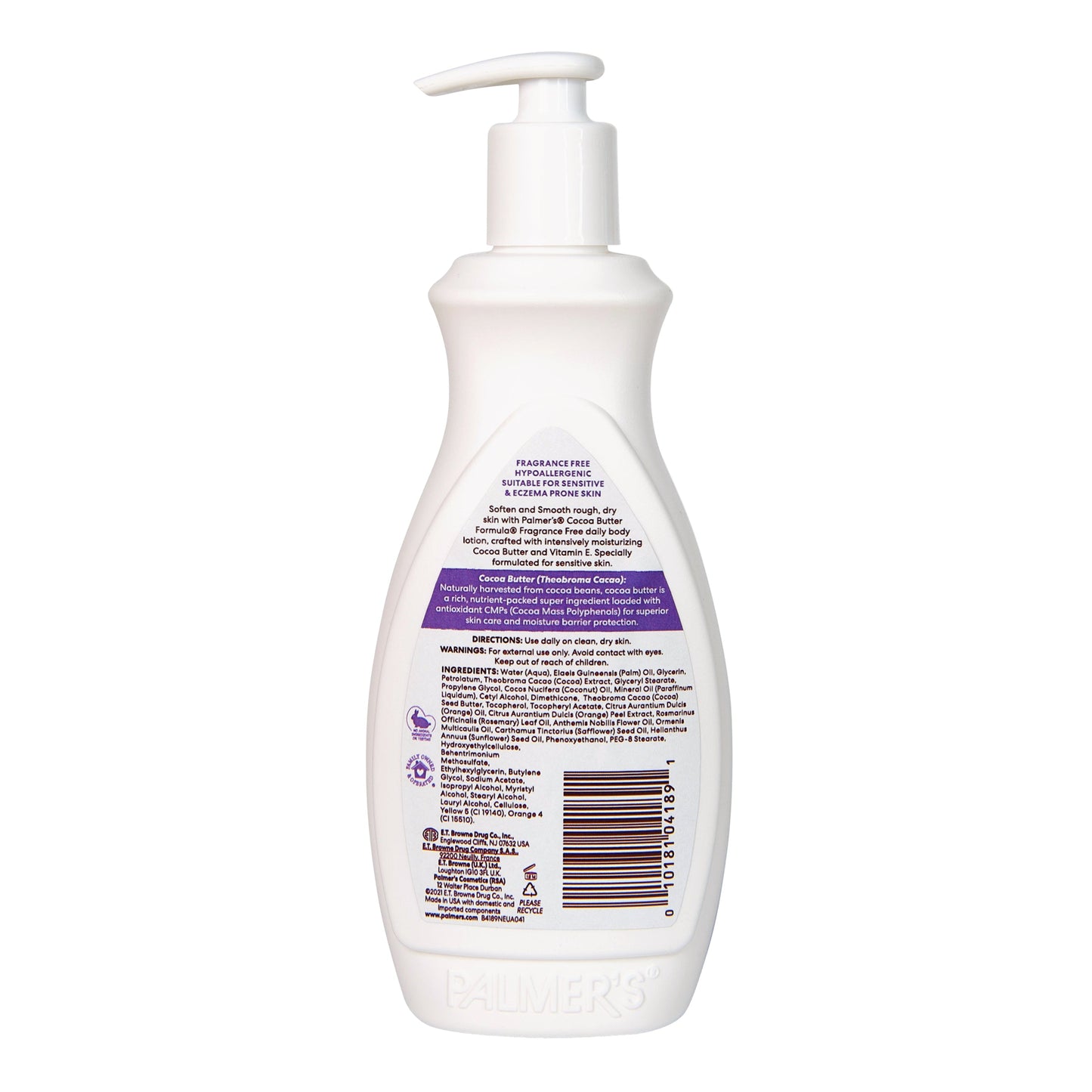 Palmers Cocoa Butter Fragrance Free Lotion 400ml