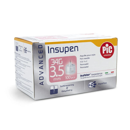 Insupen Advanced Pen Needle 34g 3.5mm 100 Pack