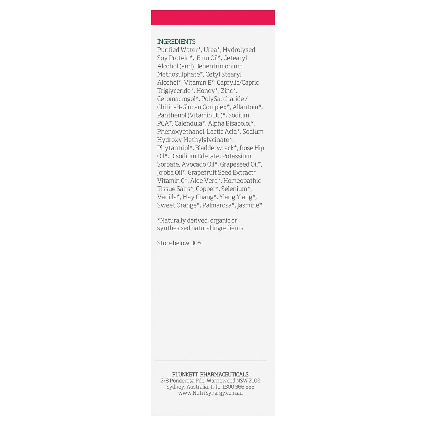 Nutri-synergy Plunketts Ns21 Skin Repair Treatment 50g