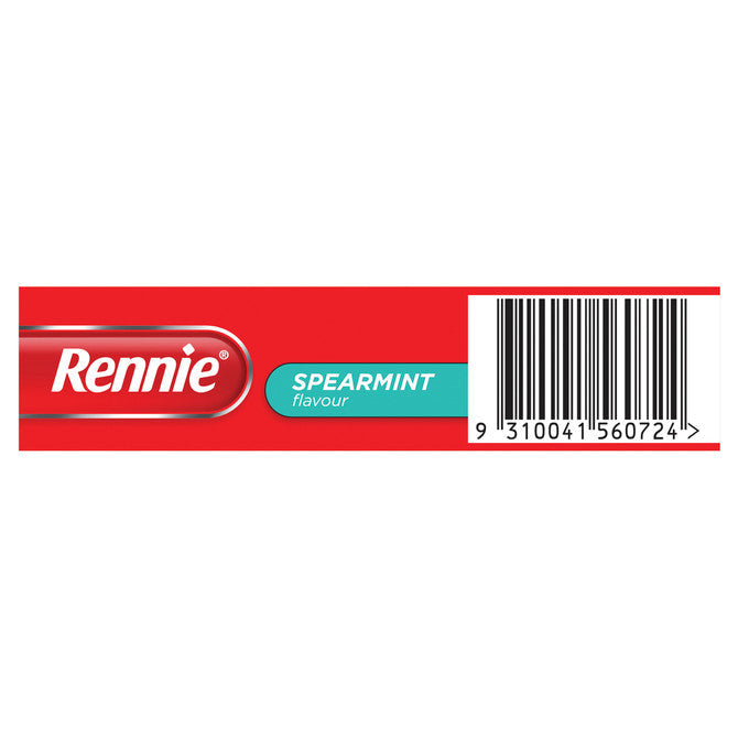 Rennie Indigestion and Heartburn Relief Spearmint 48 Chewable Tablets