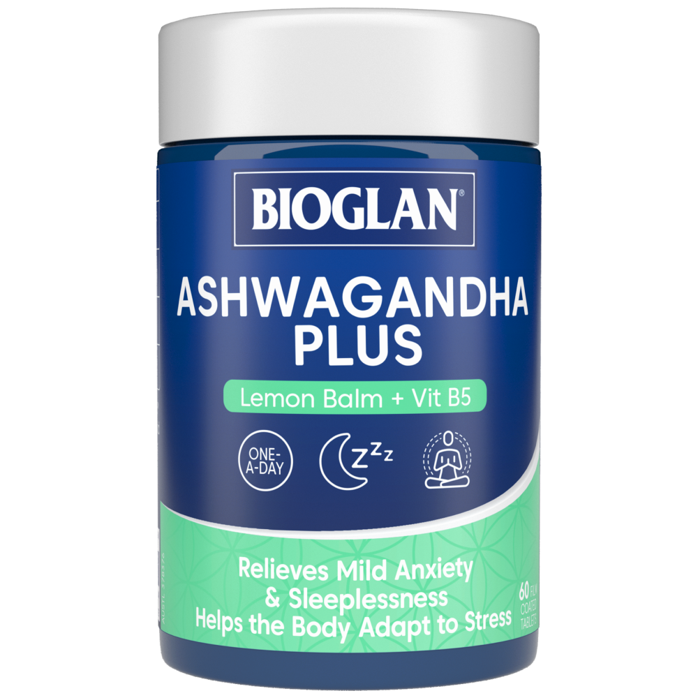Bioglan Ashwagandha Plus 60 Film Coated Tablets