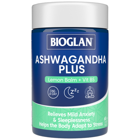 Bioglan Ashwagandha Plus 60 Film Coated Tablets