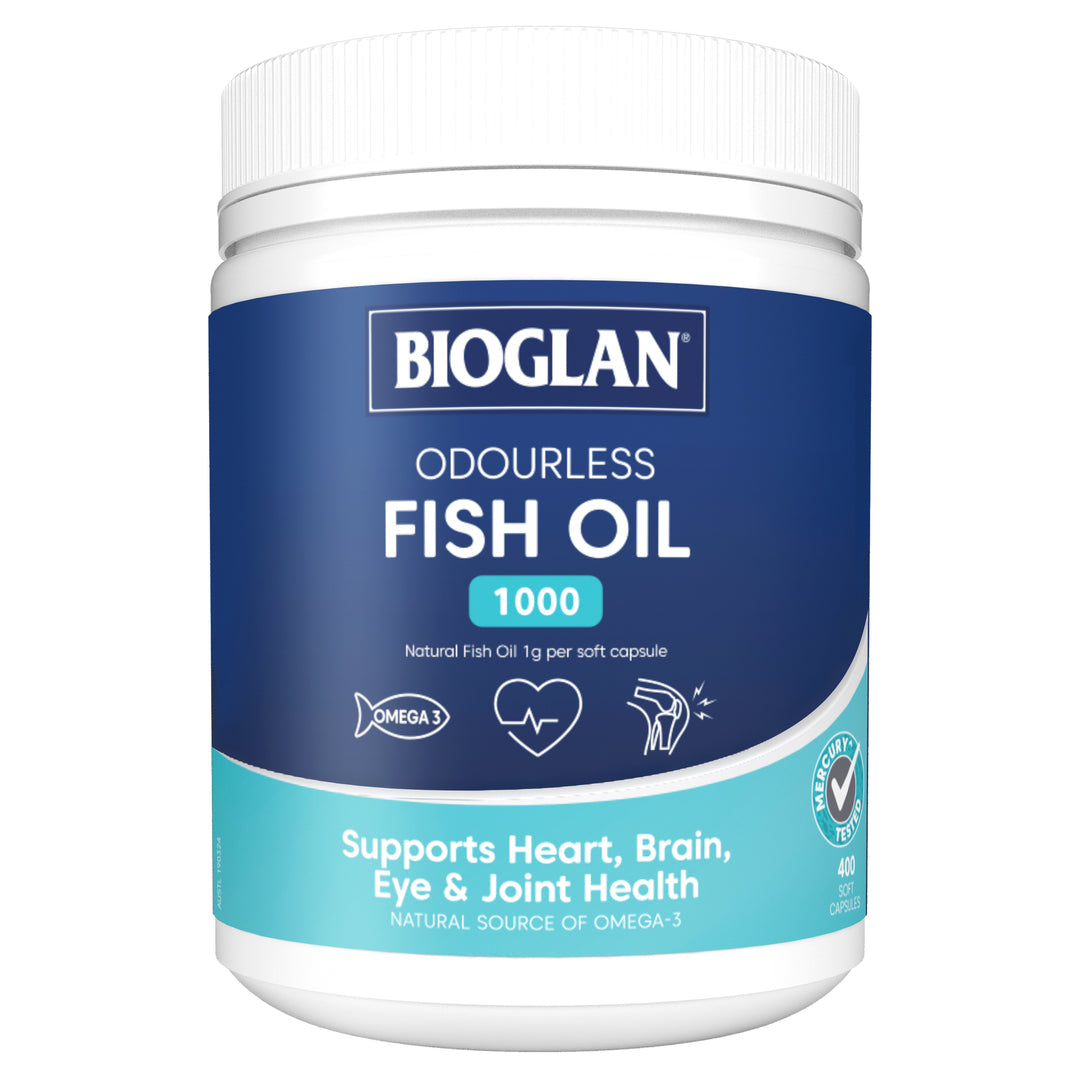 Bioglan Odourless Fish Oil 1000mg 400 Capsules