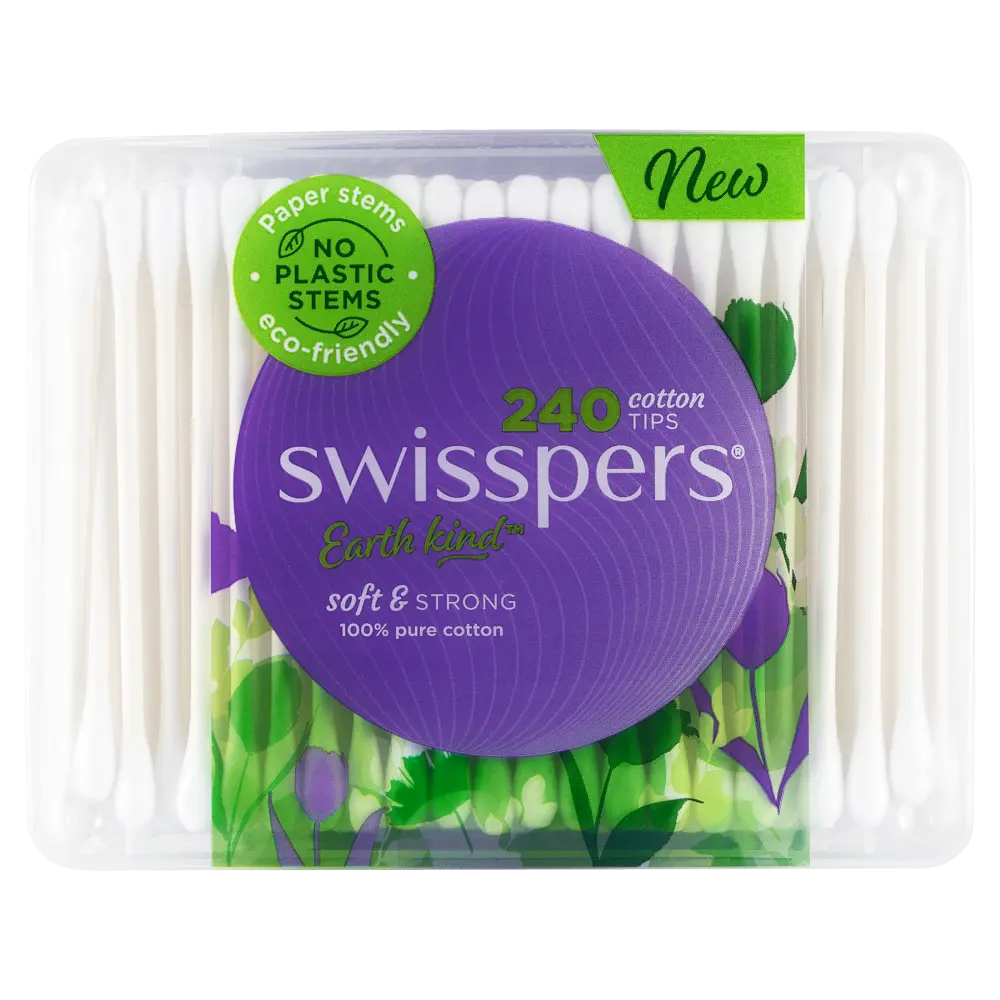 Swisspers Cotton Tips Paper Stems 240 Pack