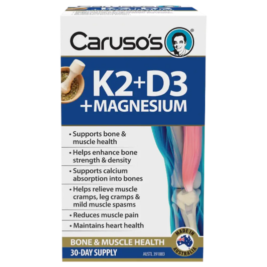 Caruso’s K2 + D3 + Magnesium 30 Tablets