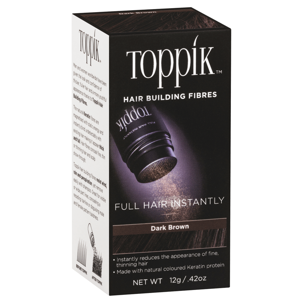 Toppik Hair Building Fibres Dark Brown 12g