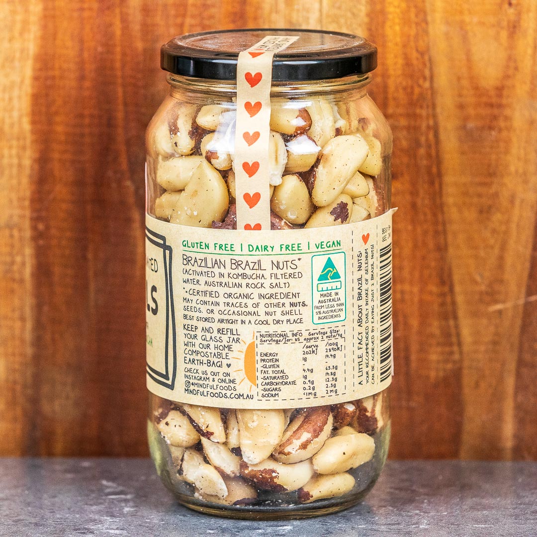 Mindful Foods Brazil Nuts Organic & Activated 600g