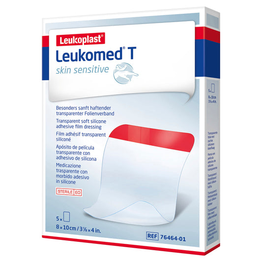 Leukoplast Leukomed T Skin Sensitive 5cm x 7.2cm 5 Pack