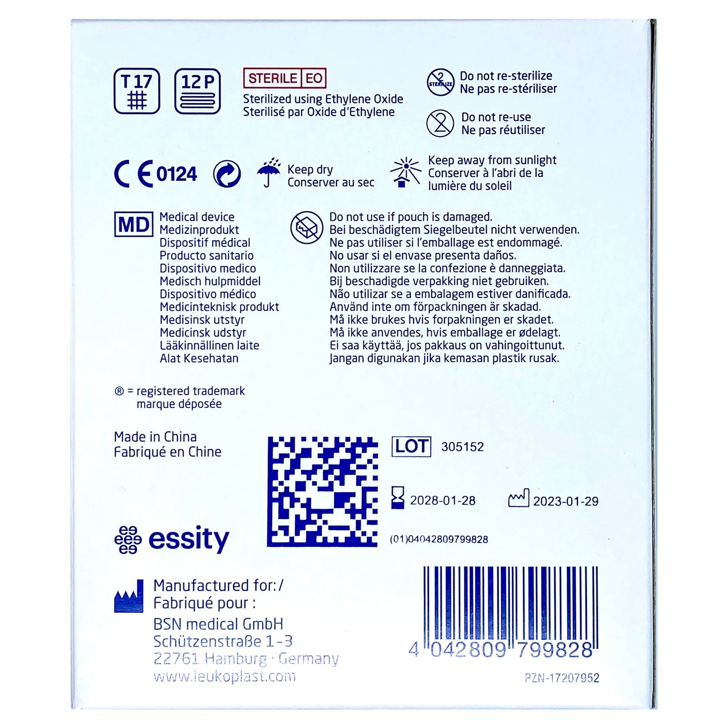 Leukoplast Compress Cotton Gauze 7.5 x 7.5cm 50 Pack