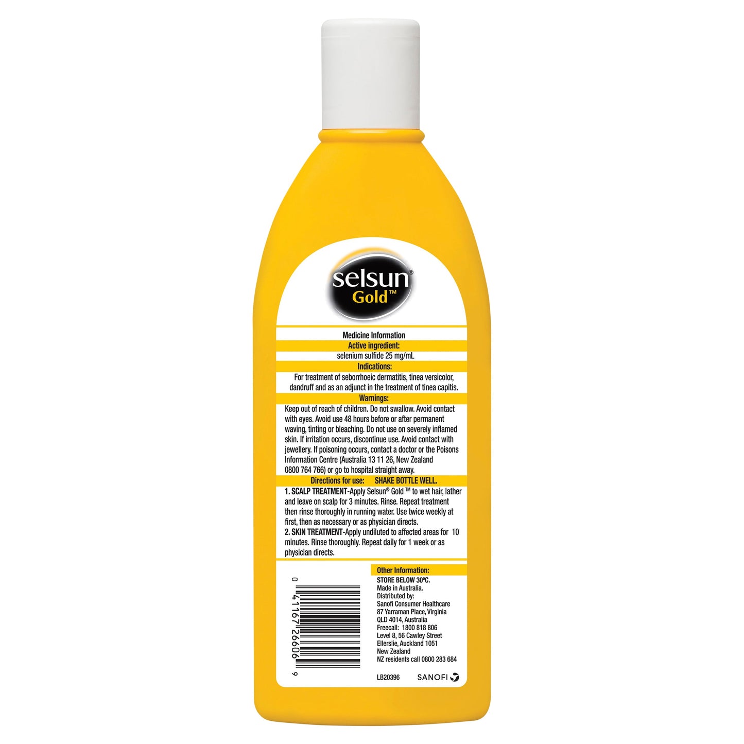 Selsun Gold 375mL - Anti-Dandruff Treatment Shampoo
