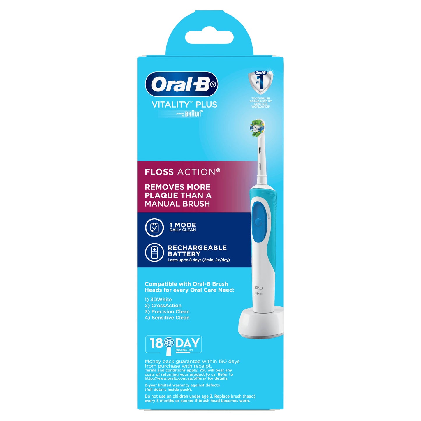 Oral-b Vitality Plus Floss Action Electric Toothbrush
