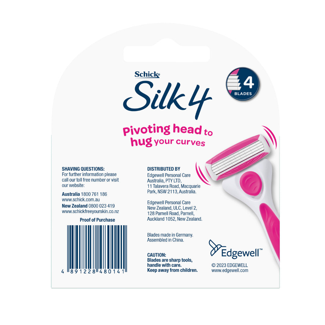 Schick Quattro Blades Women Razor 4pk
