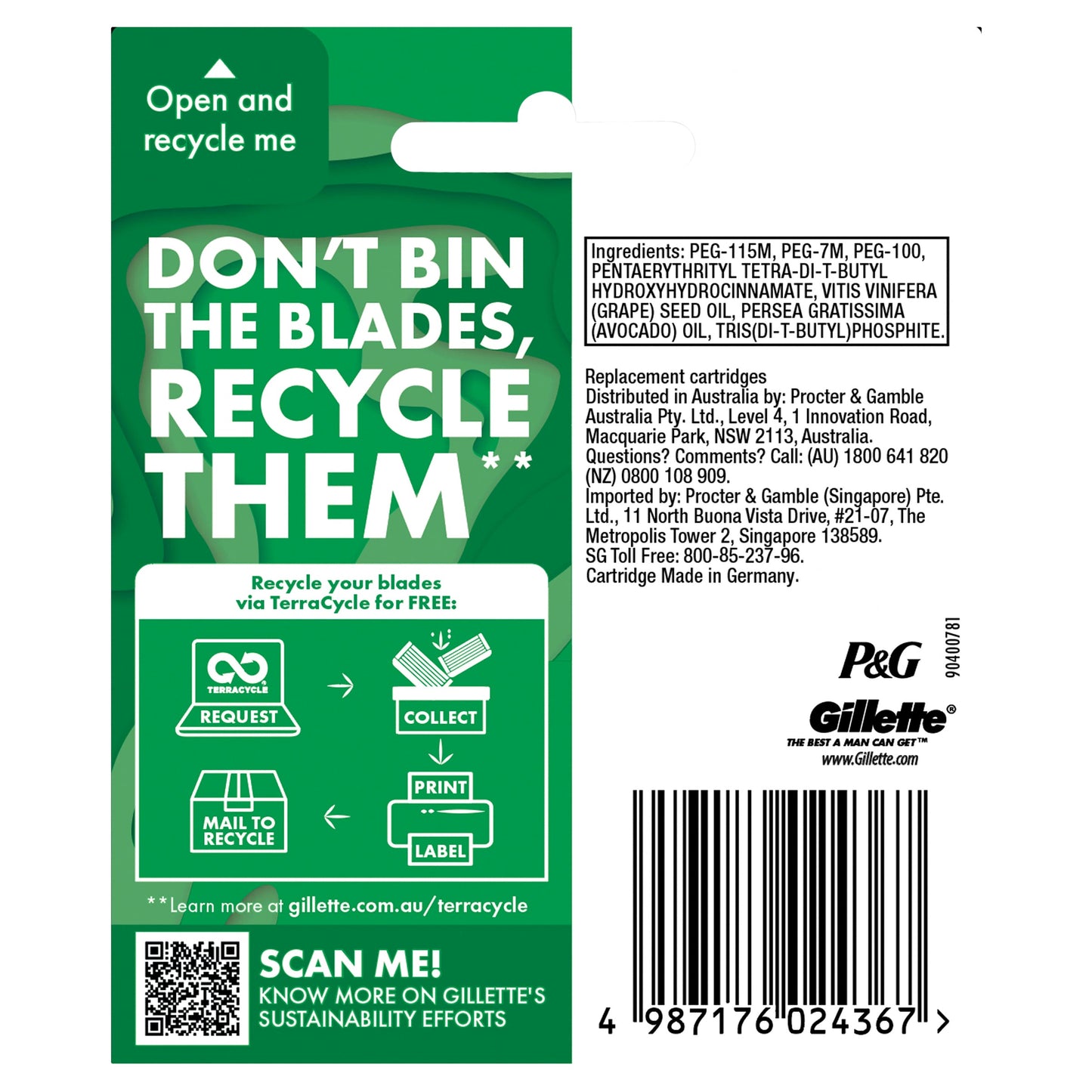 Gillette Skin Guard Manual Razor Blades 4PK