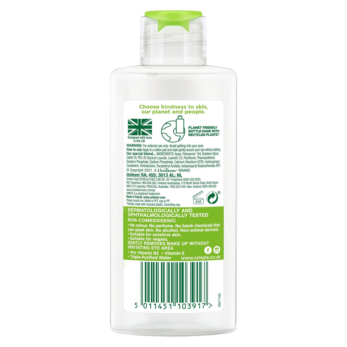 Simple Kind To Skin Eye Make-Up Remover 125mL