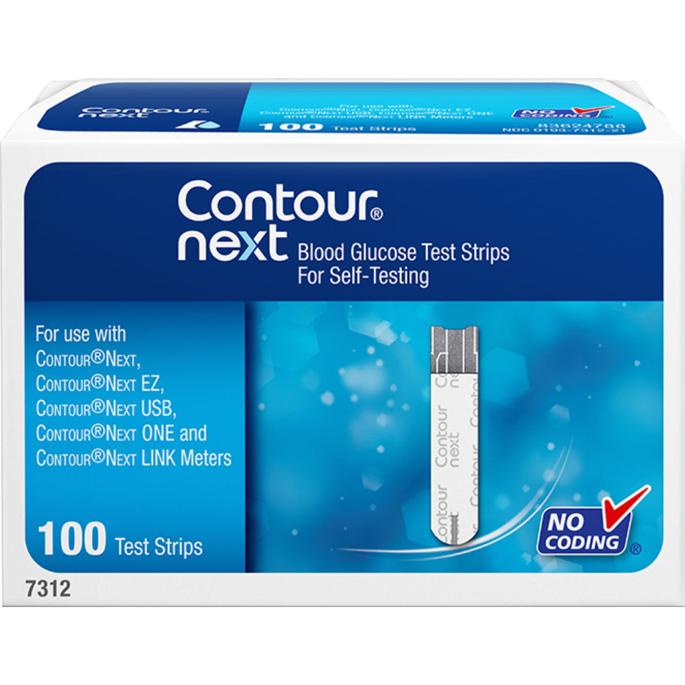 Contour Next Blood Glucose Test Strips 100PK