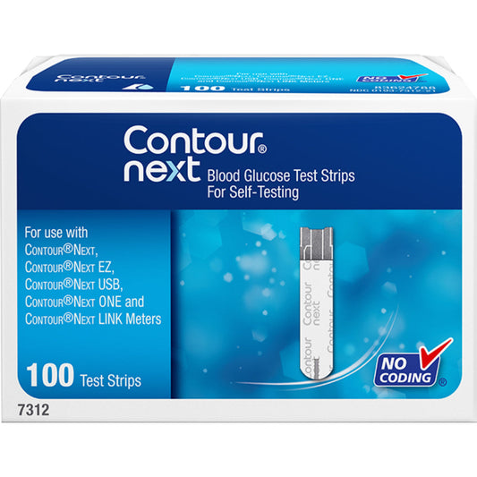 Contour Next Blood Glucose Test Strips 100PK
