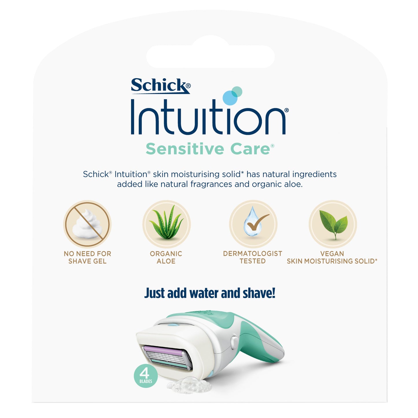 Schick Intuition Naturals Sensitive Care Cartridges 3pk