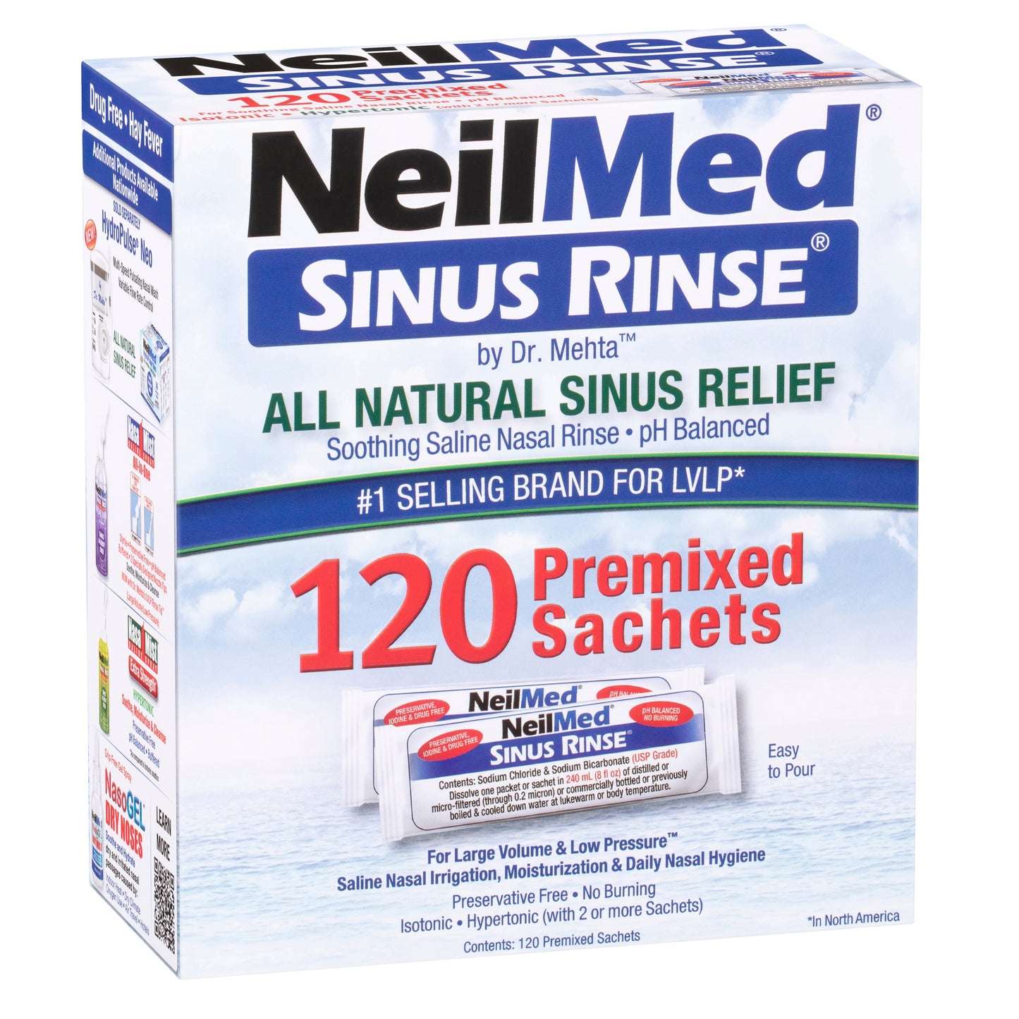 NeilMed Sinus Rinse Refill - 120 Packs