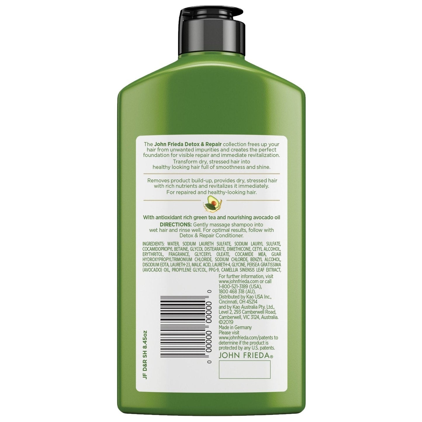 John Frieda Detox & Repair Shampoo 250mL
