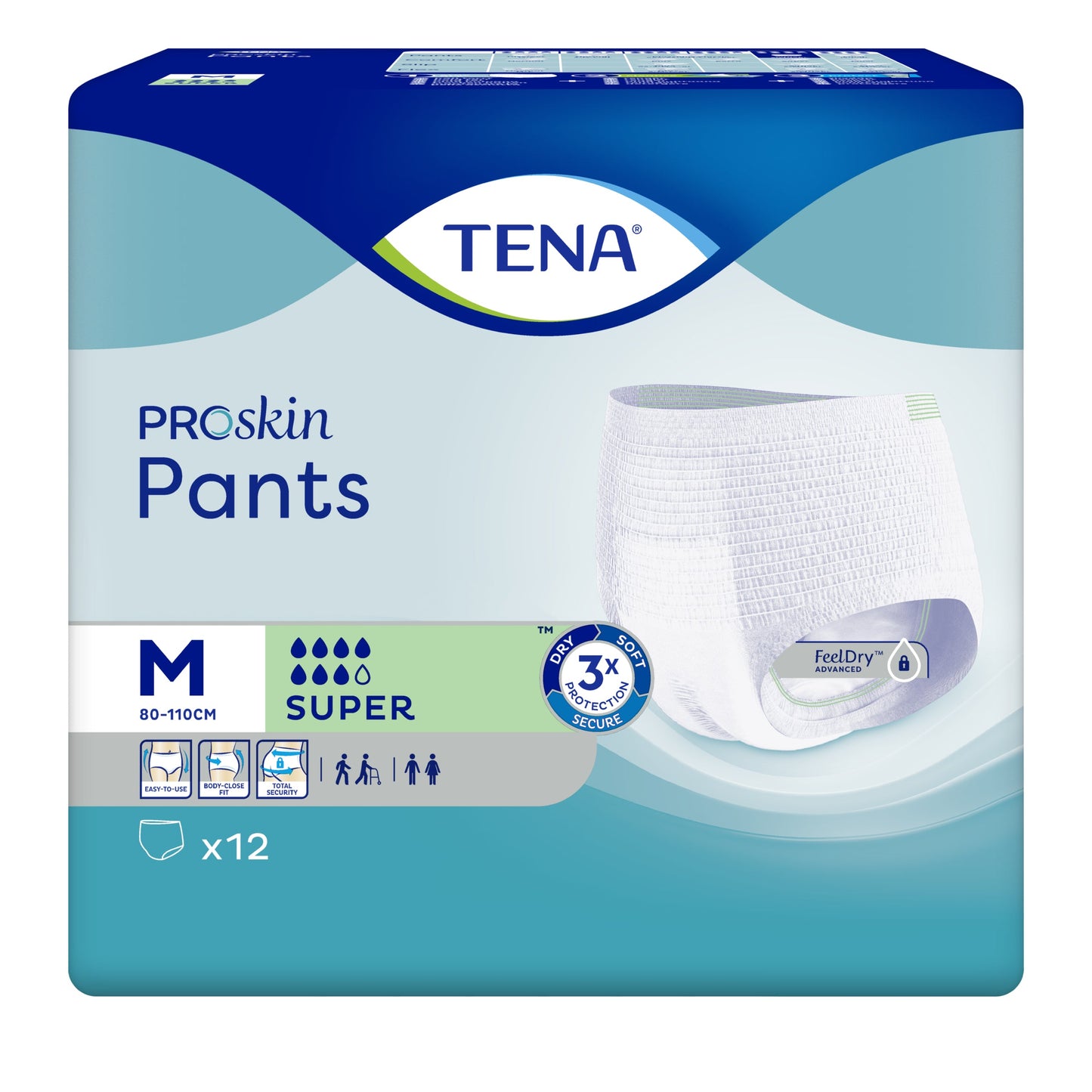 Tena ProSkin Pants Super M 12 Pack
