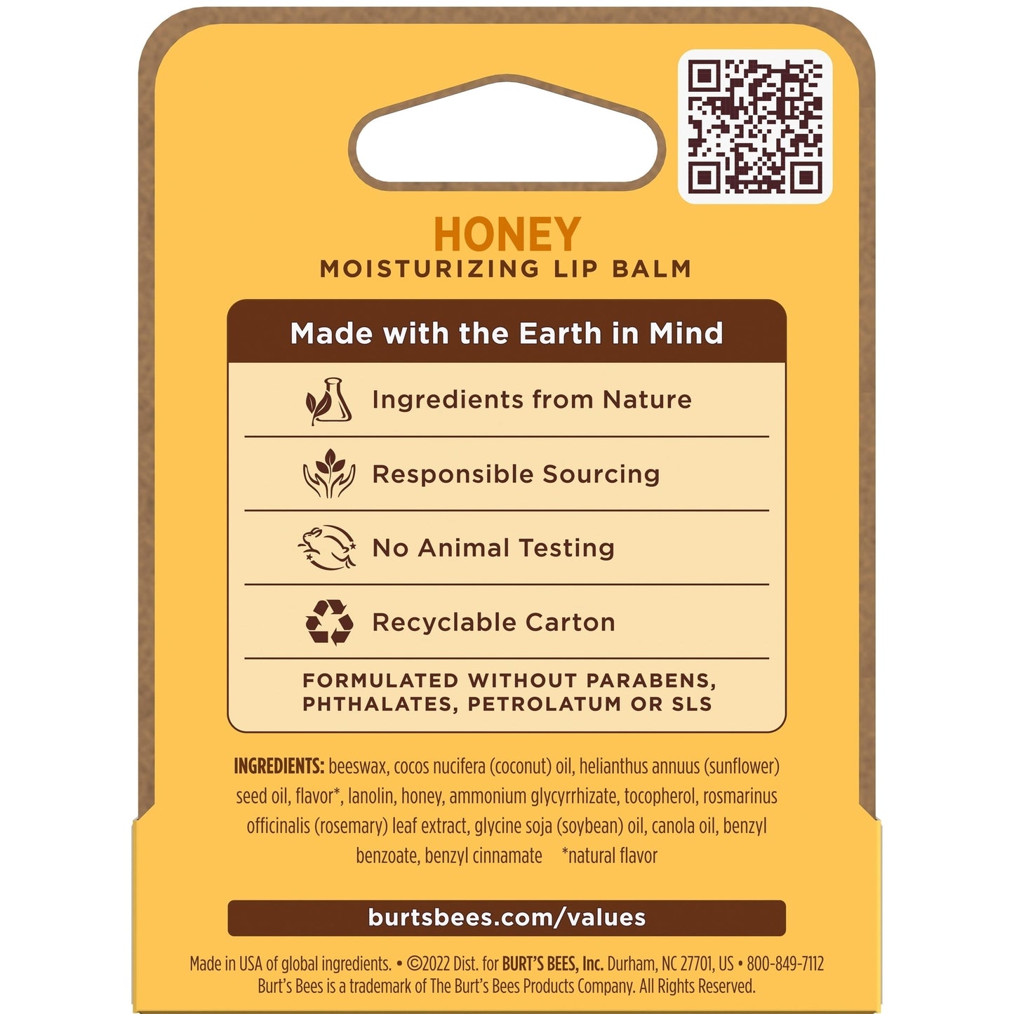 Burts Bees Lip Balm Honey 4.25g