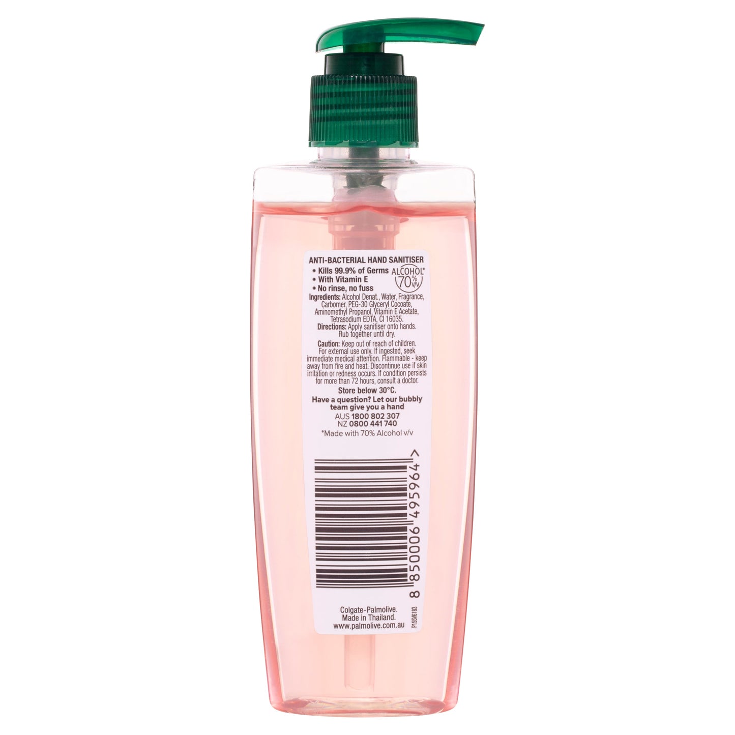 Palmolive Non-sticky Hand Sanitiser Japanese Cherry Blossom Pump 200mL
