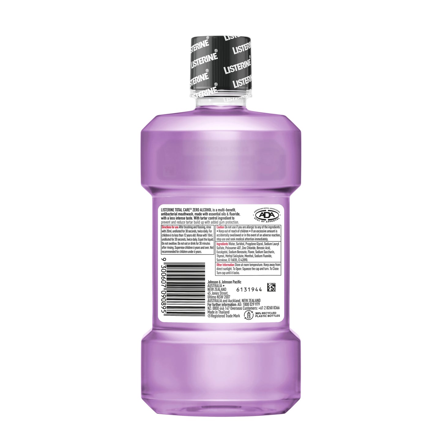 Listerine Total Care Zero Alcohol 6 in 1 Mouthwash 250mL