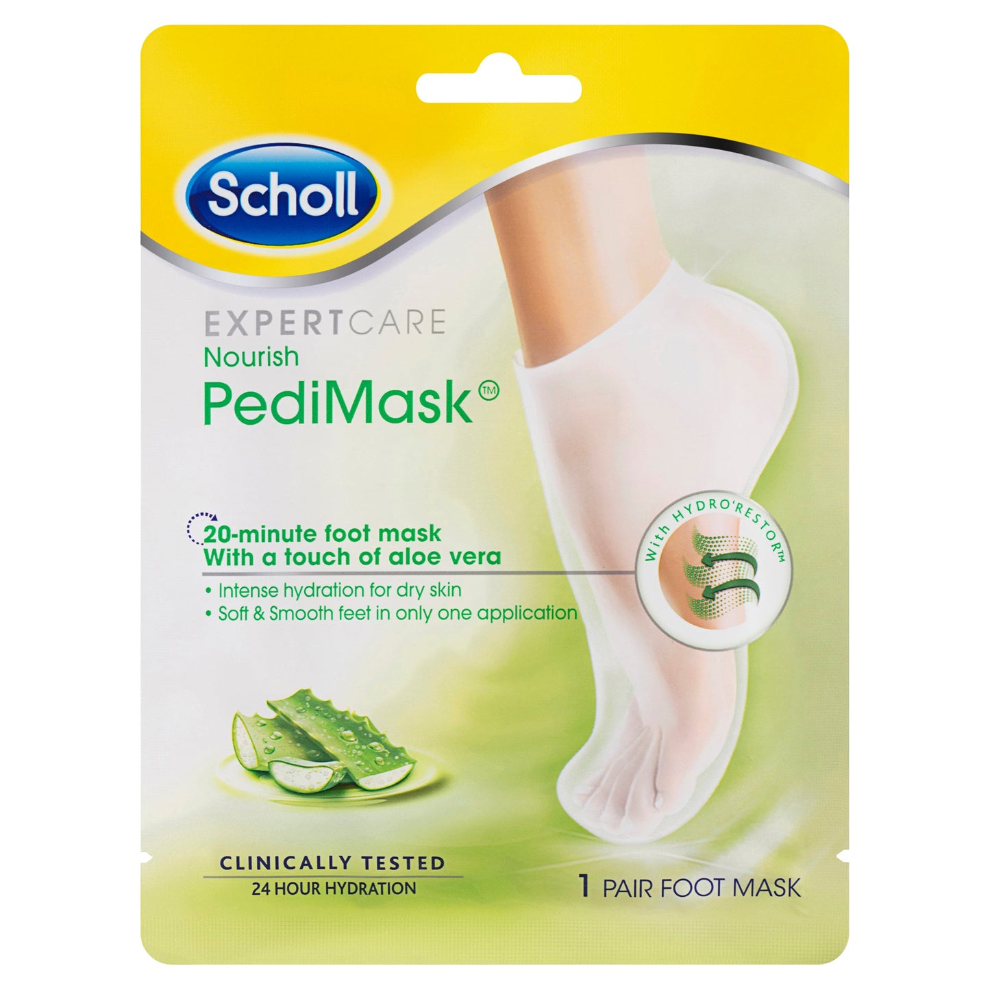 Scholl Dry Skin Aloe Vera PediMask 1 Pair