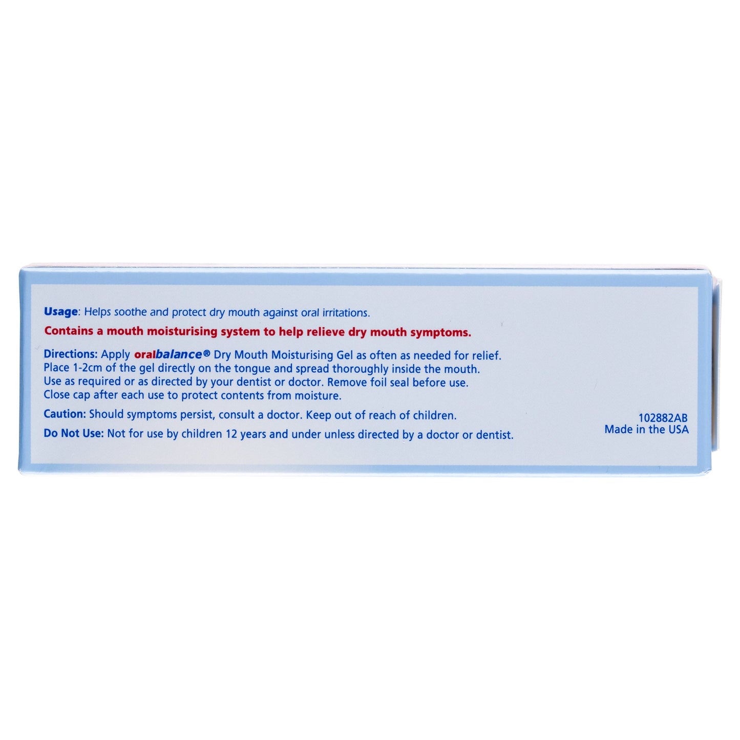 Biotene Dry Mouth Relief Oral Balance Moisturising Gel 42g