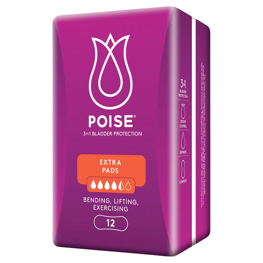 Poise Pads For Bladder Leaks Extra 12 PK