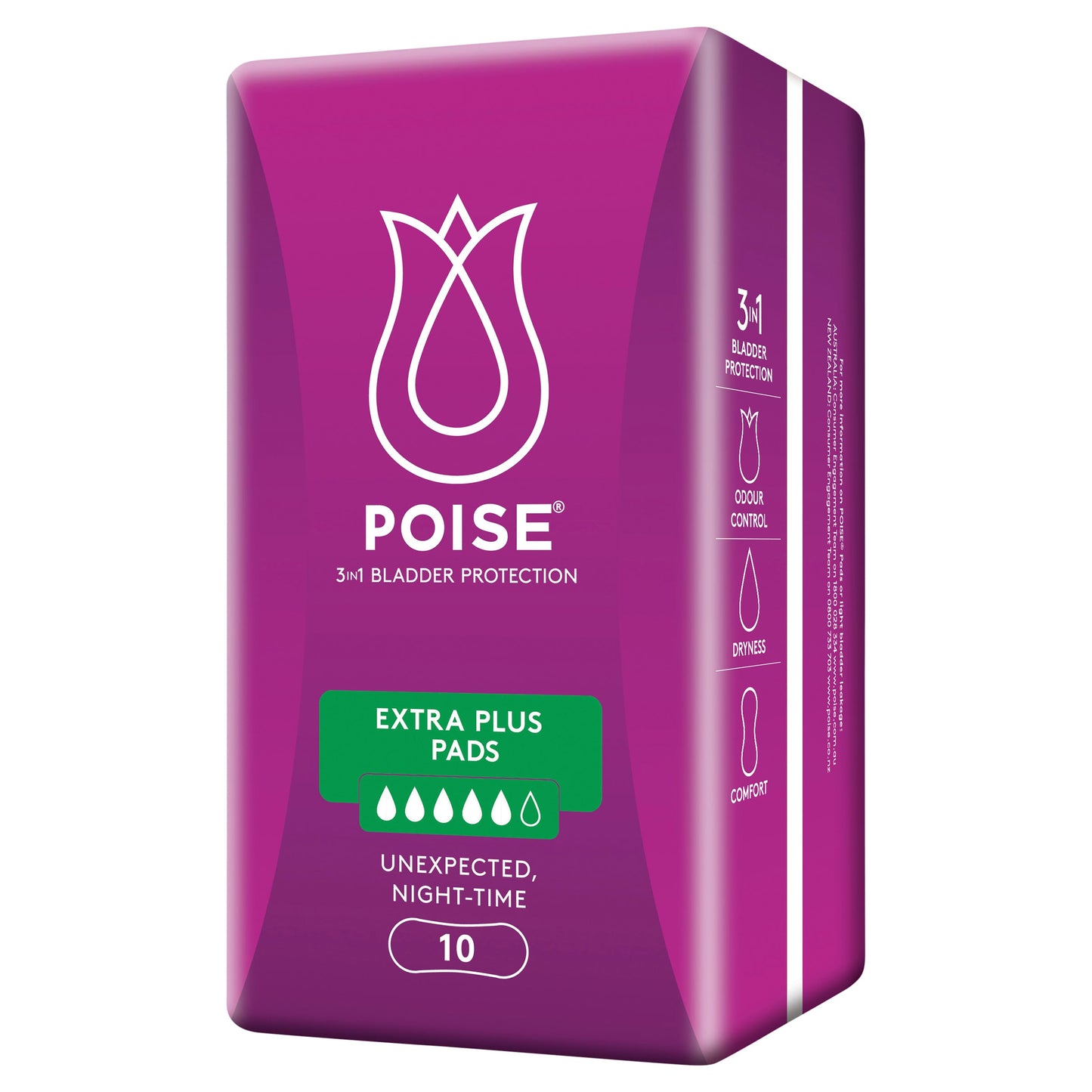 Poise Pads For Bladder Leaks Extra Plus 10 Pack