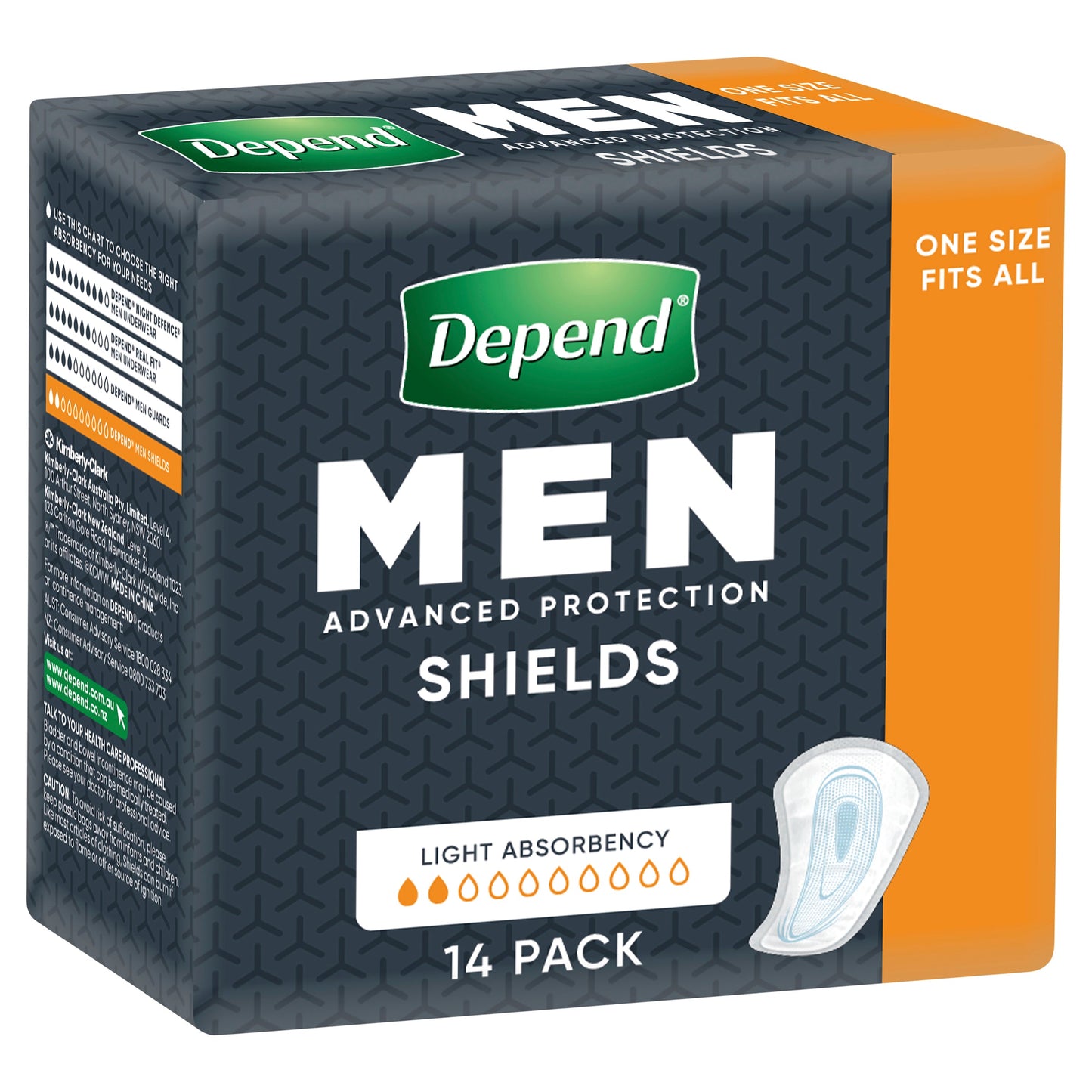 DEPEND MEN SHIELDS 14PK