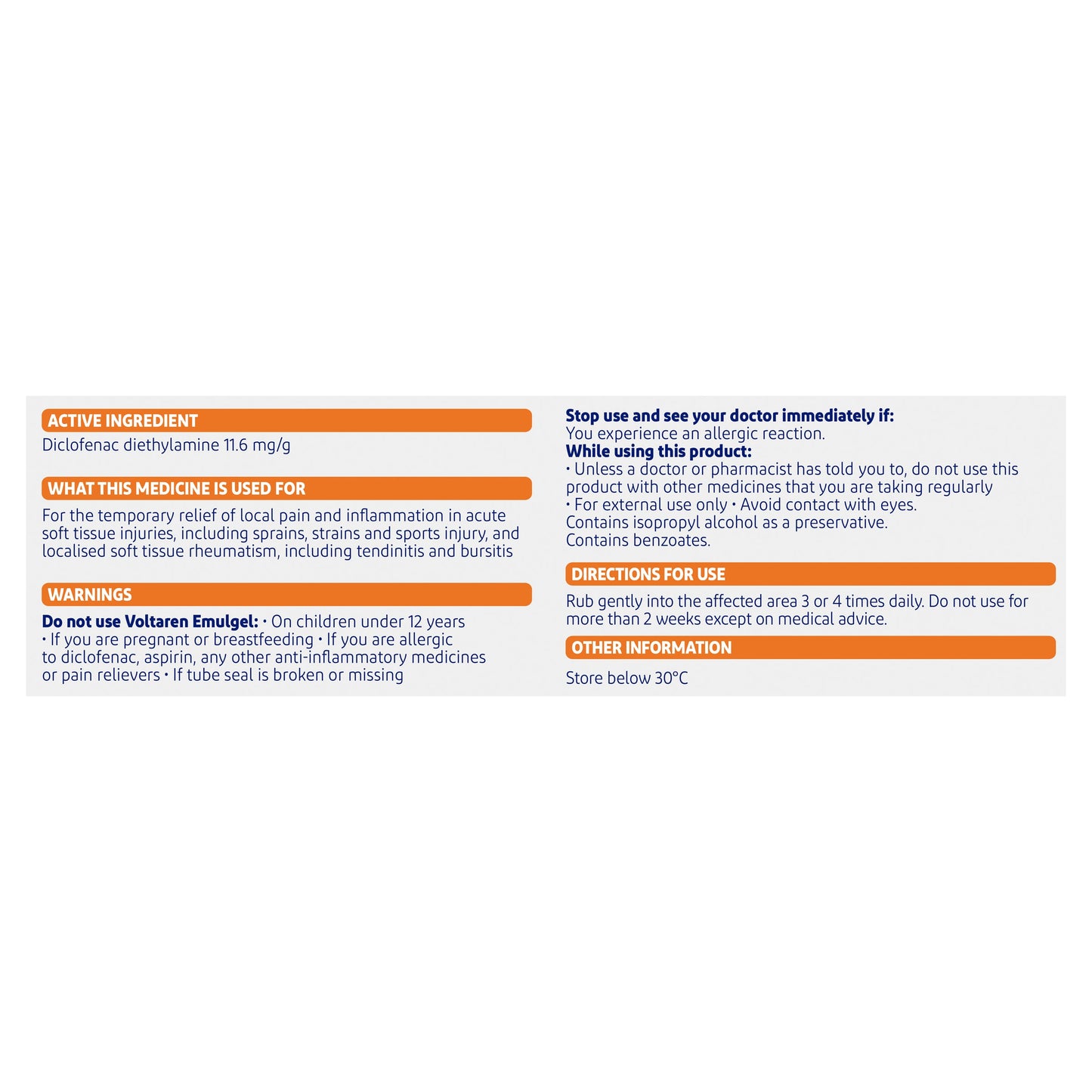 Voltaren Emulgel Muscle and Back Pain Relief 50g