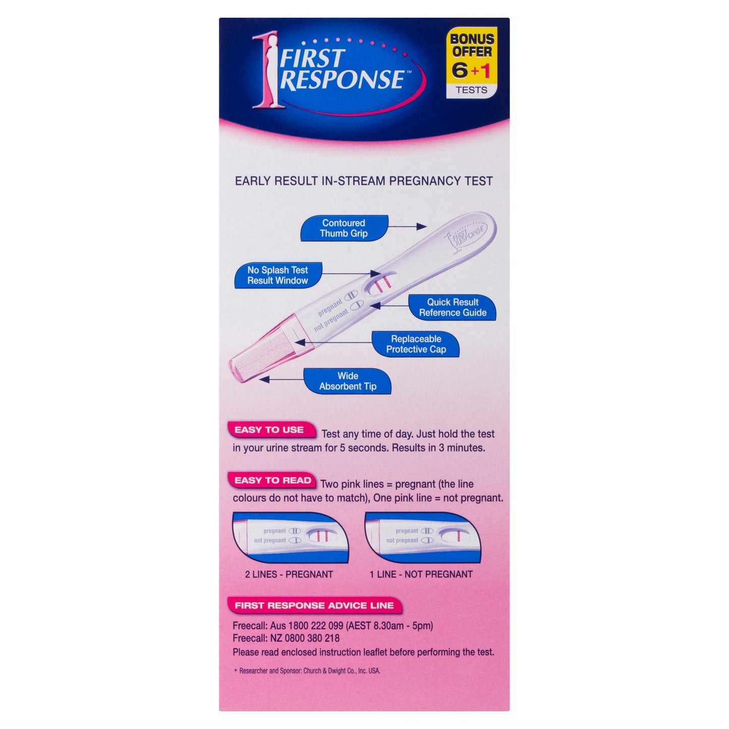 First Response Instream 7 Pregnancy Tests