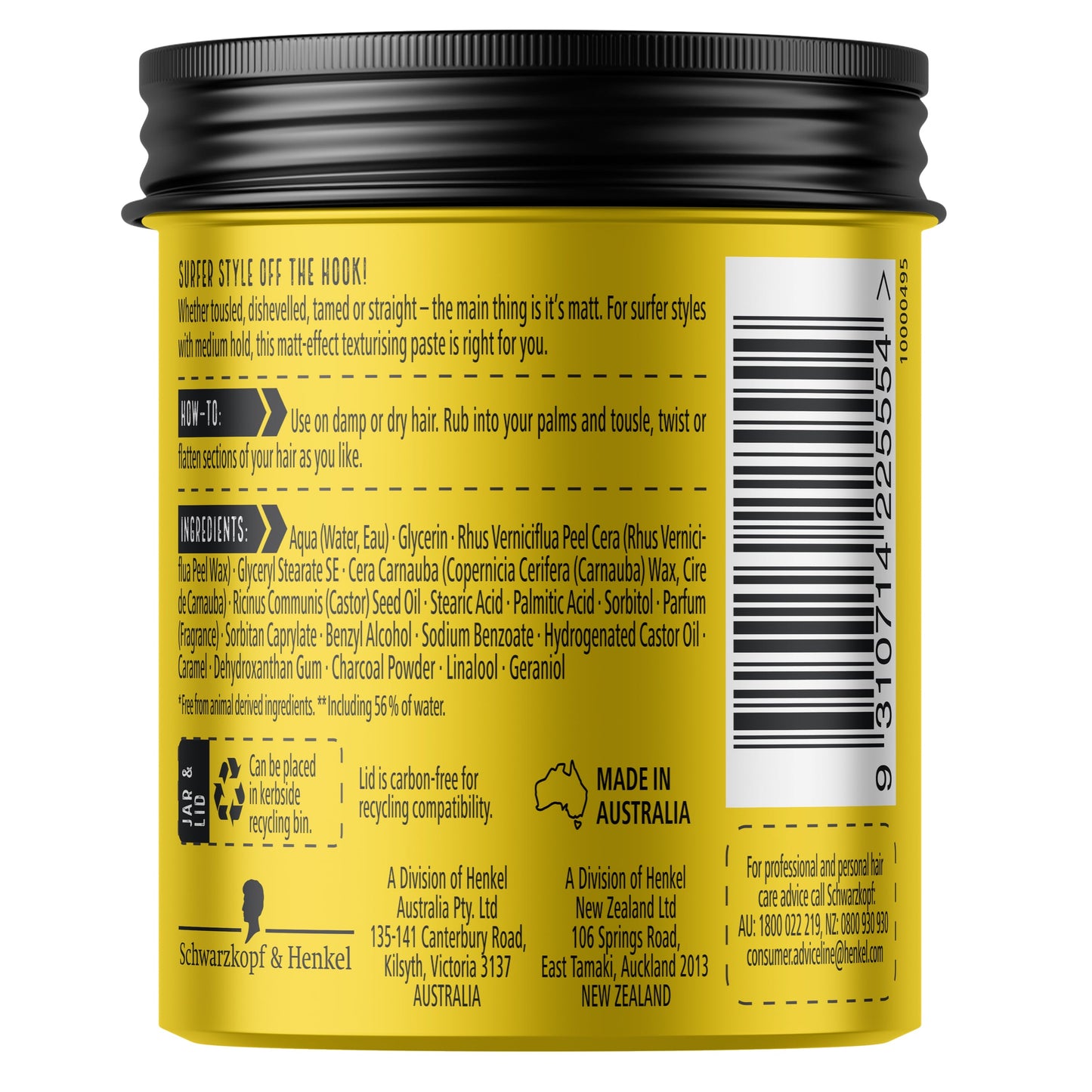 Schwarzkopf Got2b Beach Matt Matt Paste 100ml