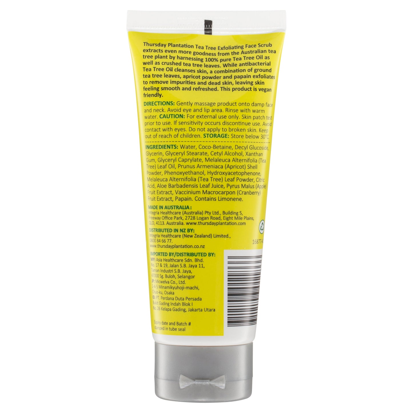 Thursday Plantation Tea Tree Exfoliating Acne Face Scrub 100ml