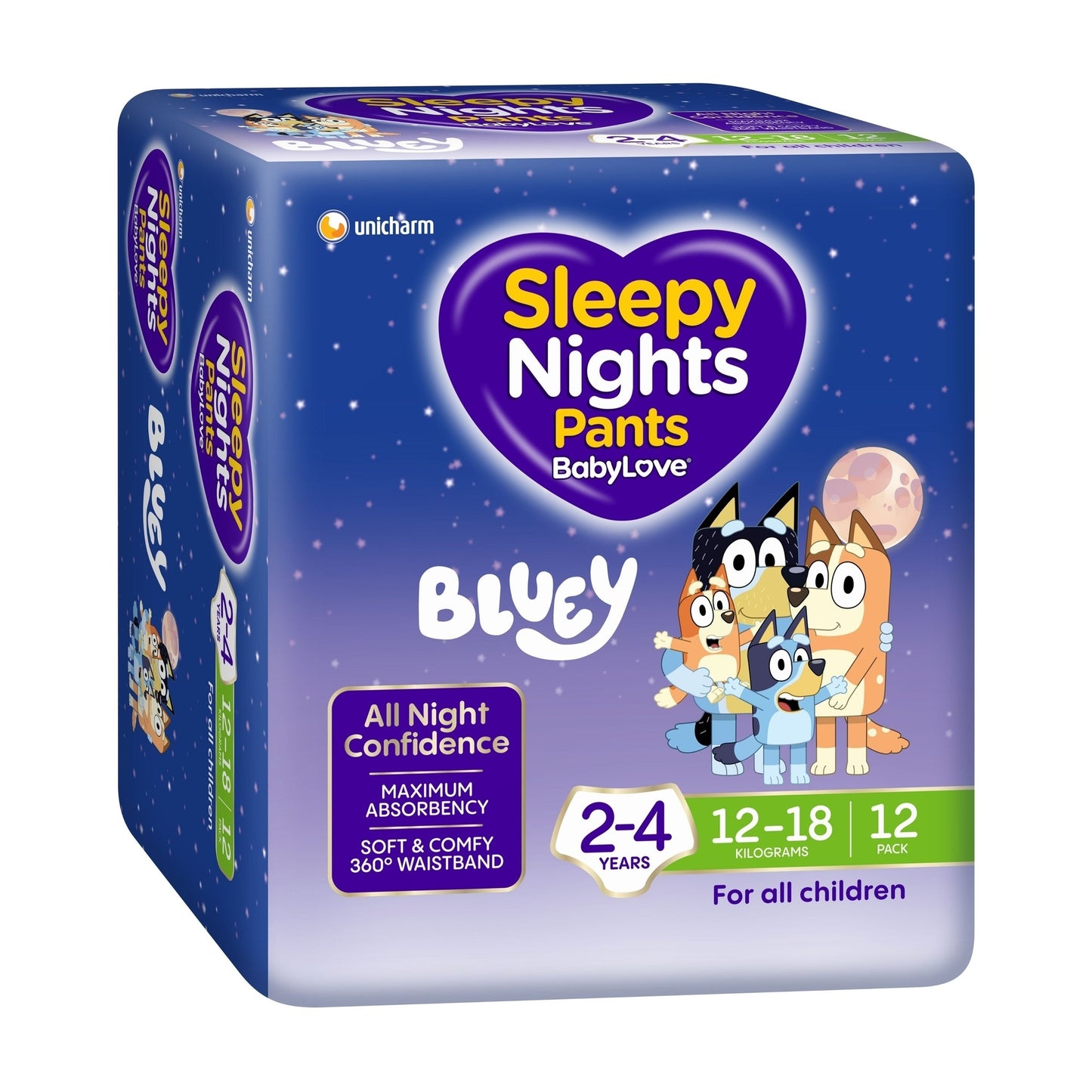Babylove Sleepy Nights 2-4 Years Overnight Pants 12 Pack