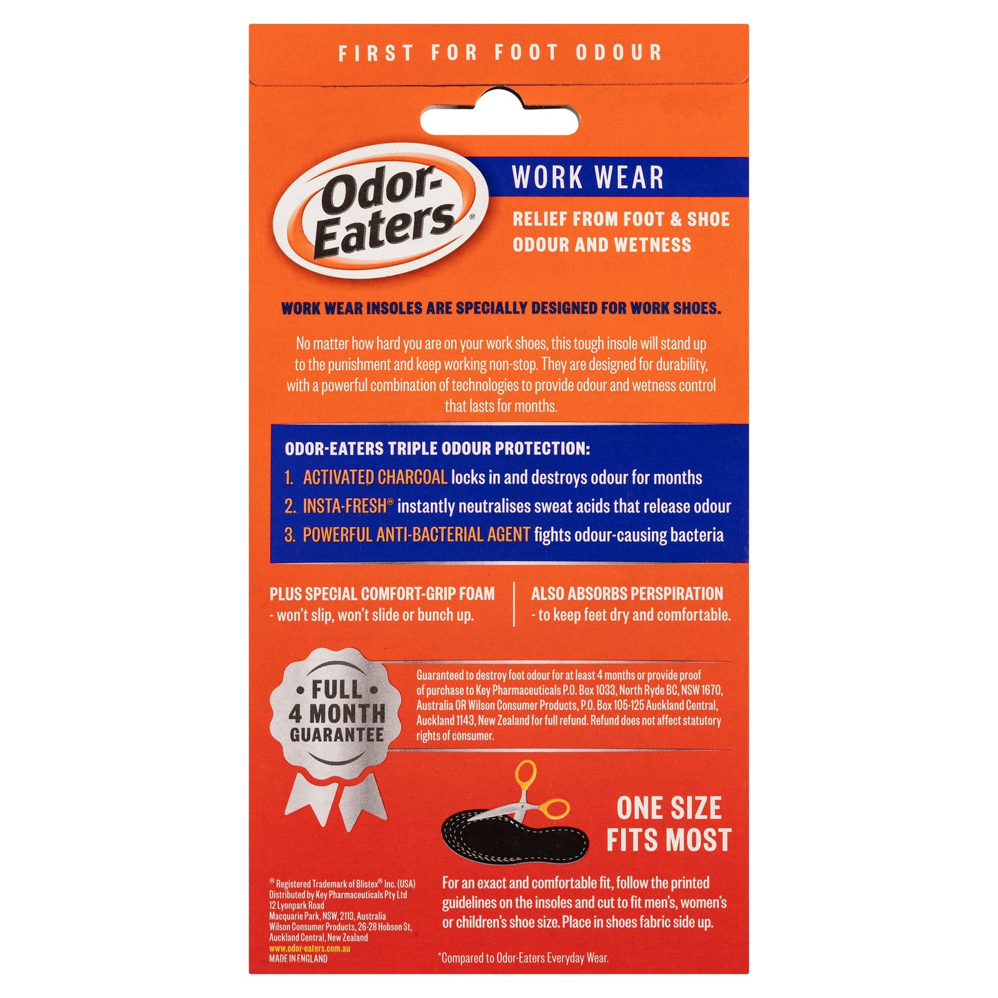 Odor Eaters Super Tuff Work Wear 1 Pair Insoles