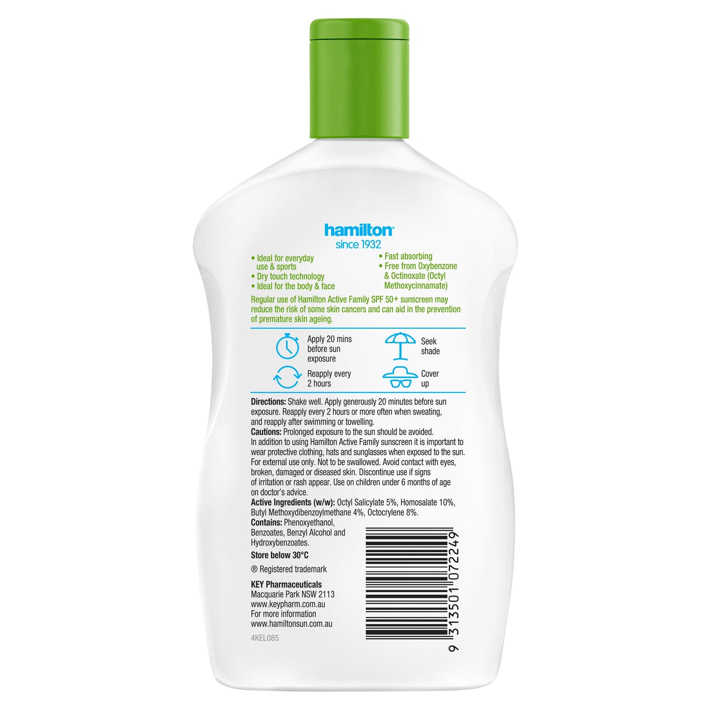 Hamilton Sun Active Family Lotion SPF 50+ - 250ml