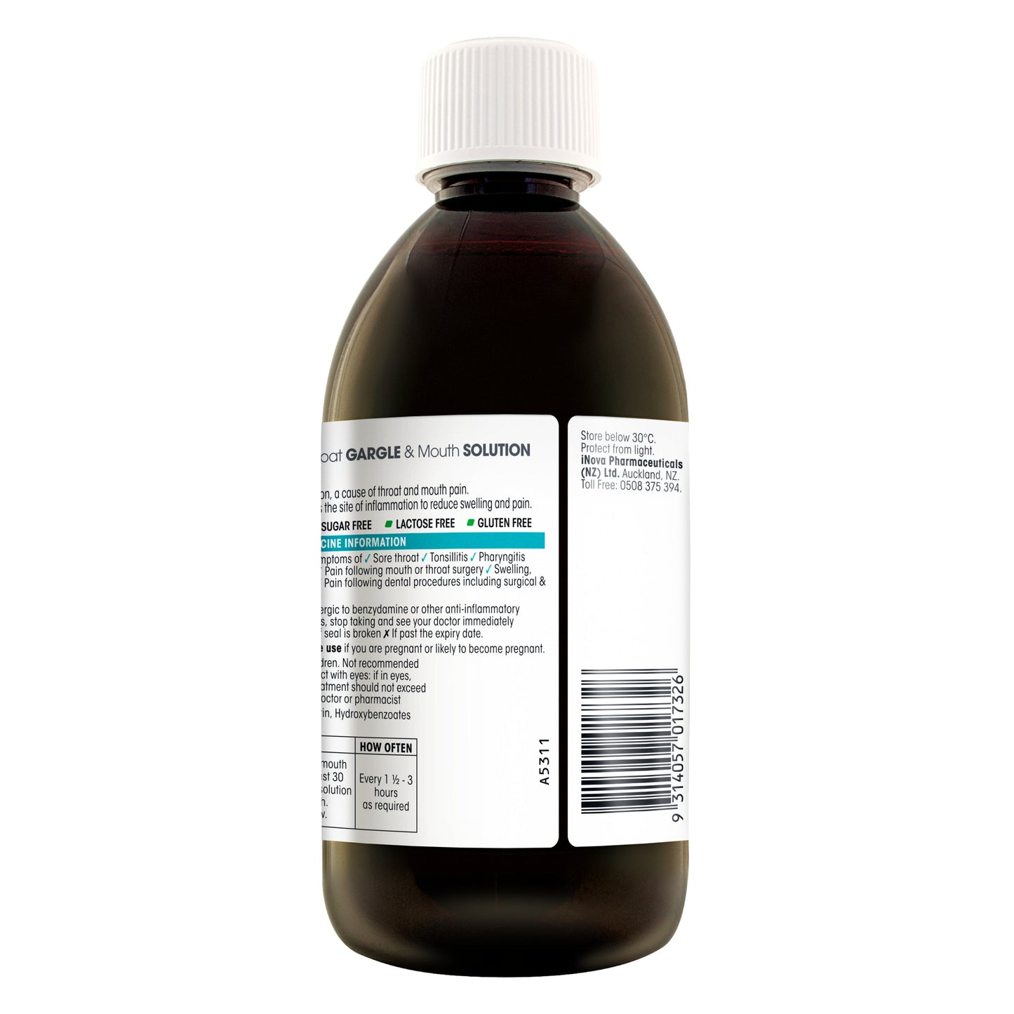 Difflam Sore Throat Gargle & Mouth Solution 500mL