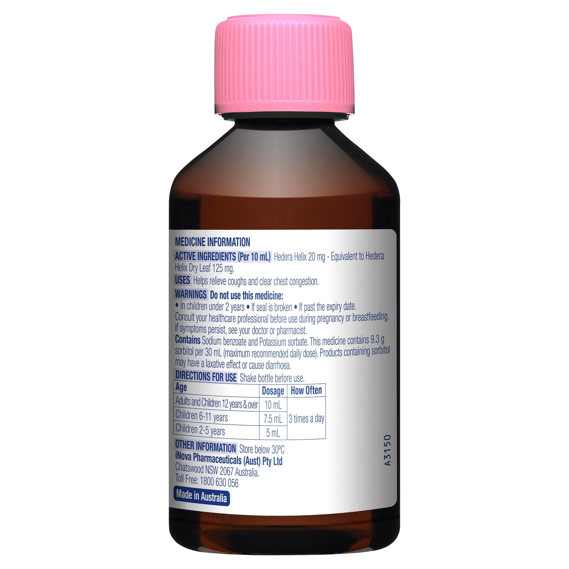 Duro-Tuss Children’s Cough Liquid 200mL – Strawberry