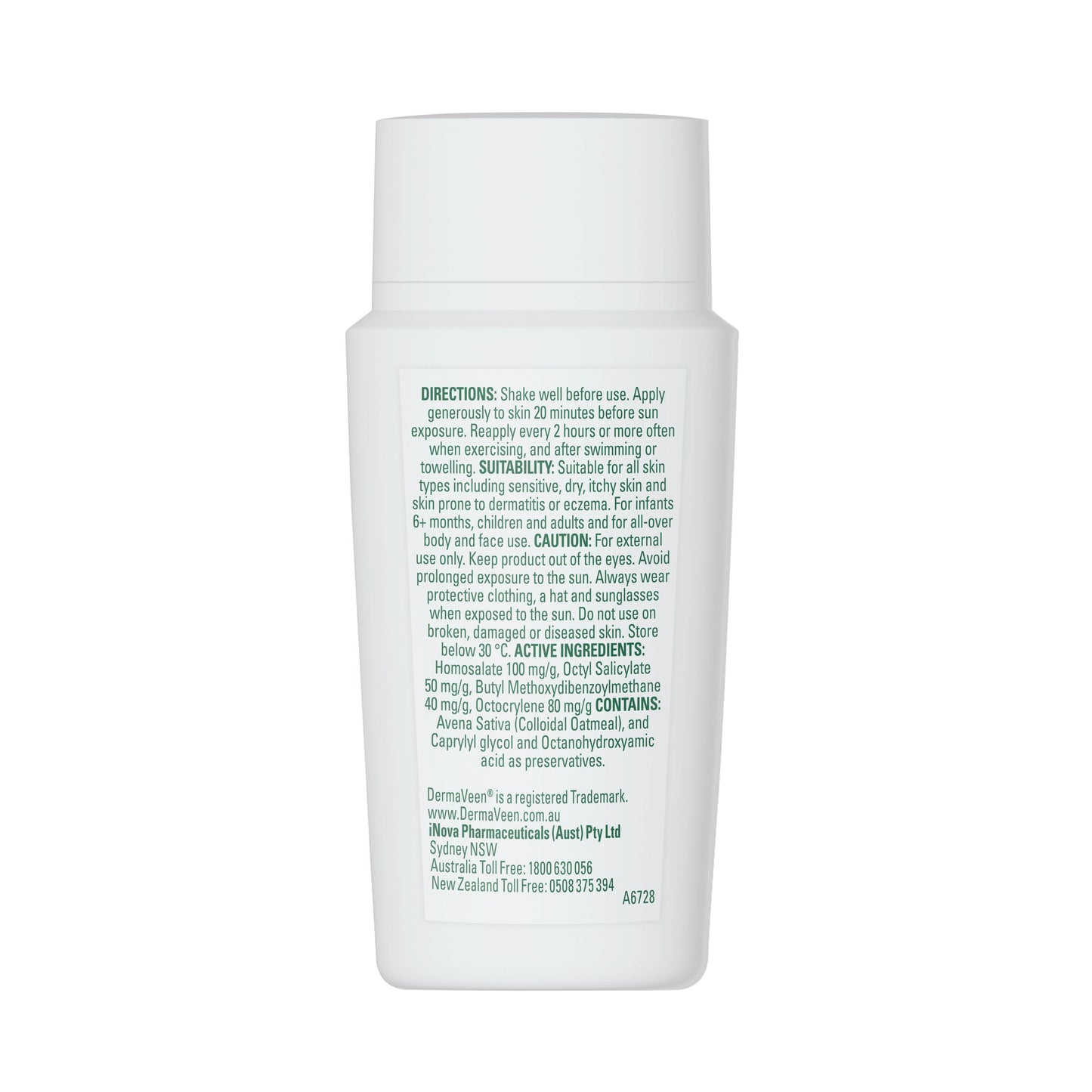 DermaVeen Sensitive Sun Invisible Fluid SPF50+ 50ml