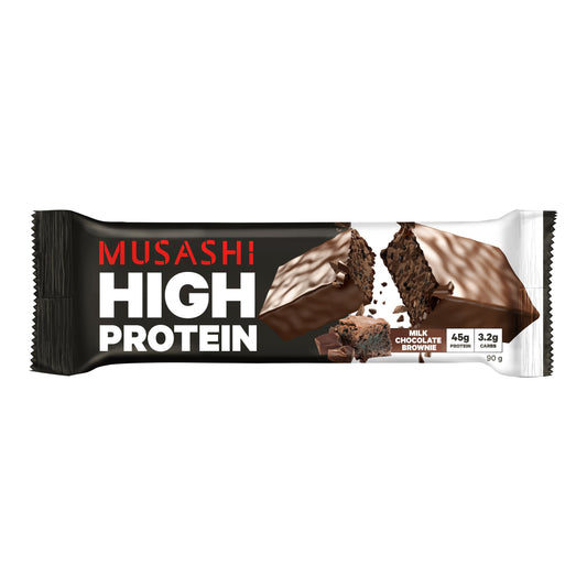 Musashi High Protein Bar Chocolate Brownie 90g 12PACK